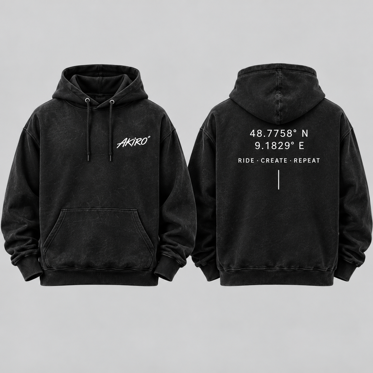 AKIRO – Script Small Oversized Hoodie