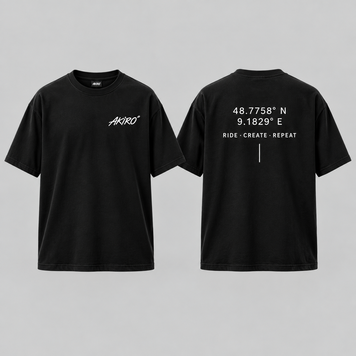 AKIRO – Script Small Oversized T-Shirt