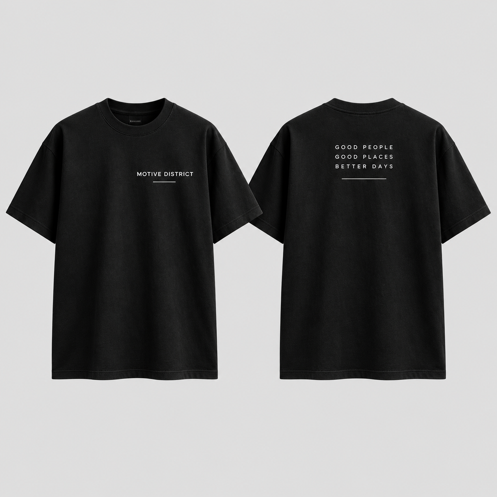 MOTIVE DISTRICT – Classic Oversized T-Shirt