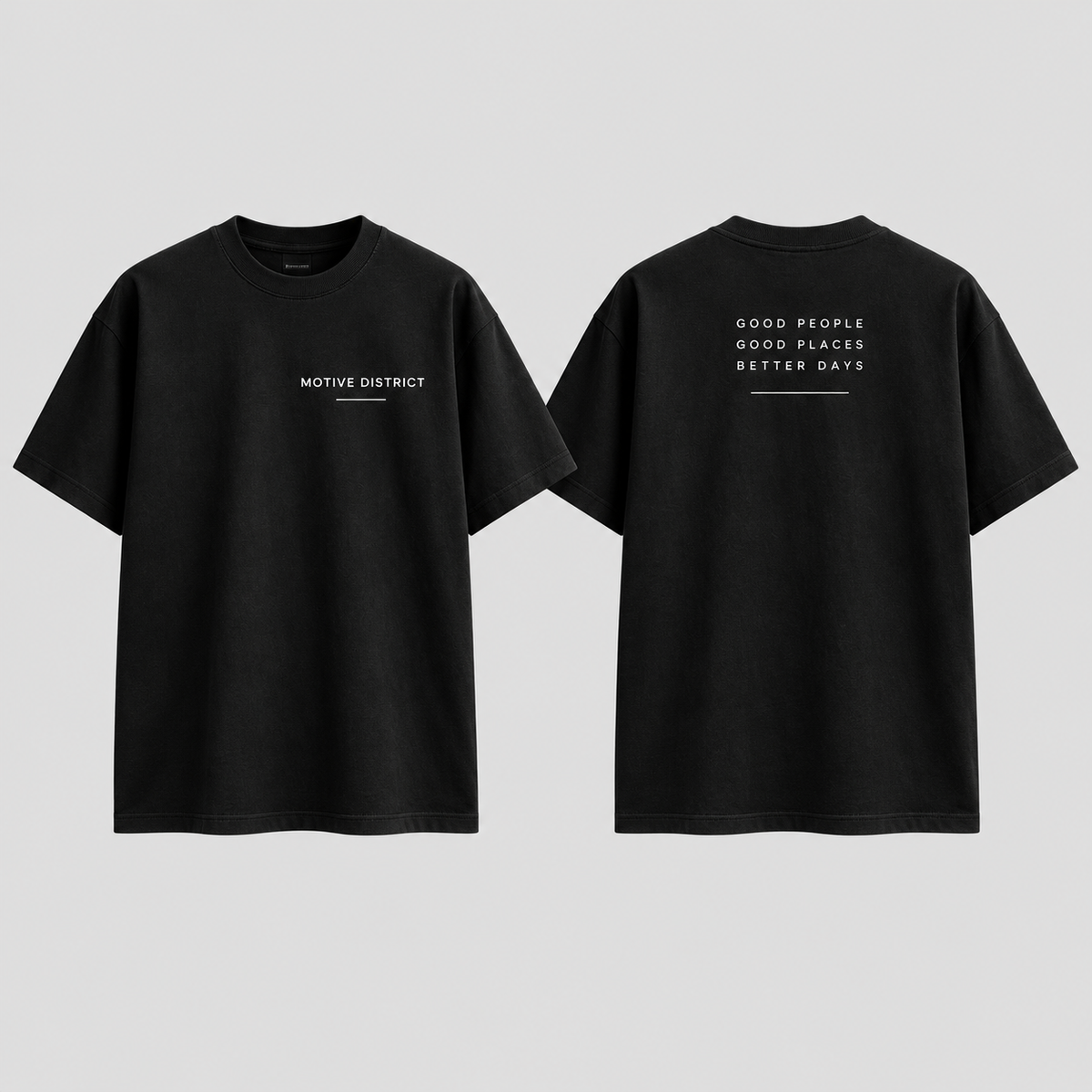 MOTIVE DISTRICT – Classic Oversized T-Shirt