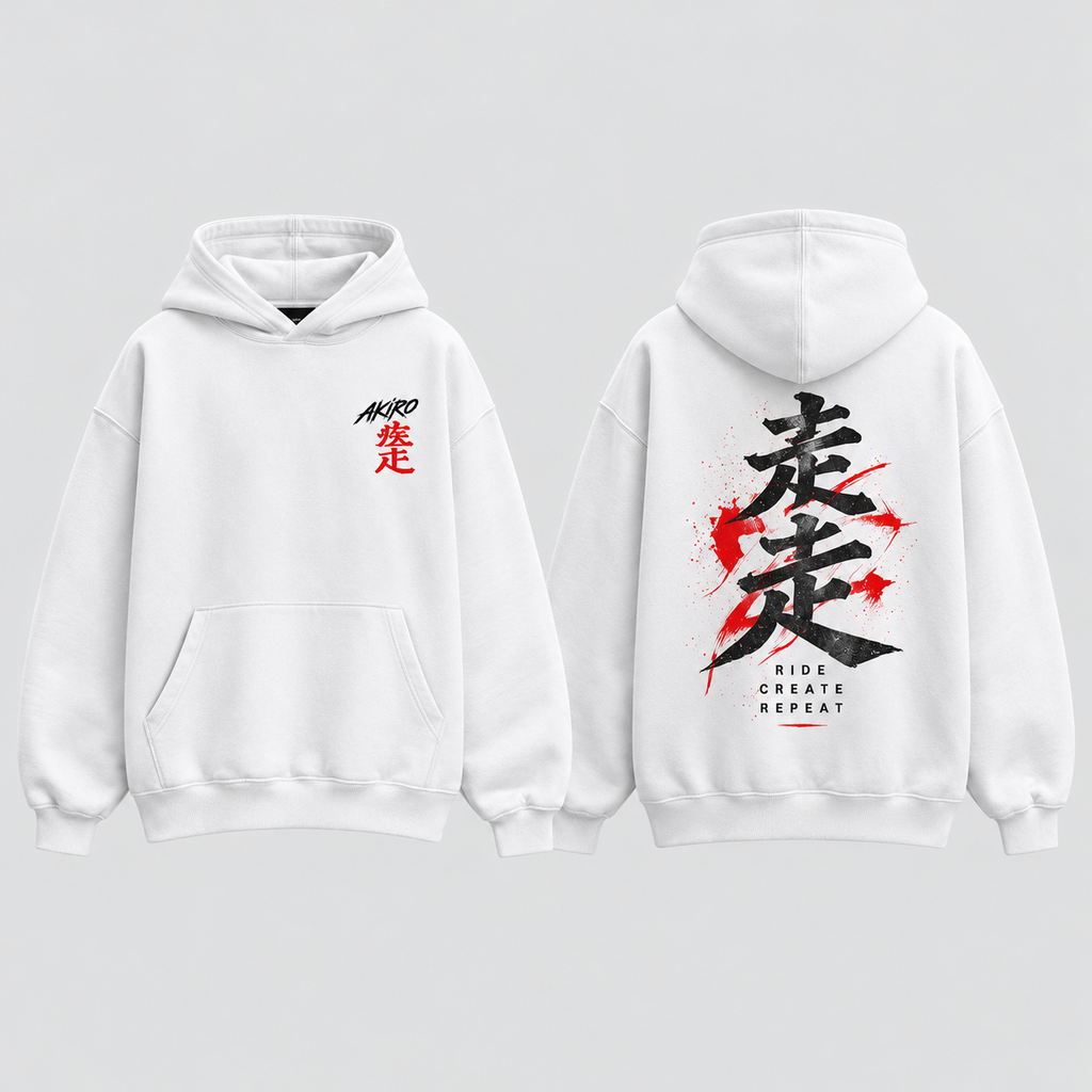 AKIRO – Kanji Style Oversized Hoodie