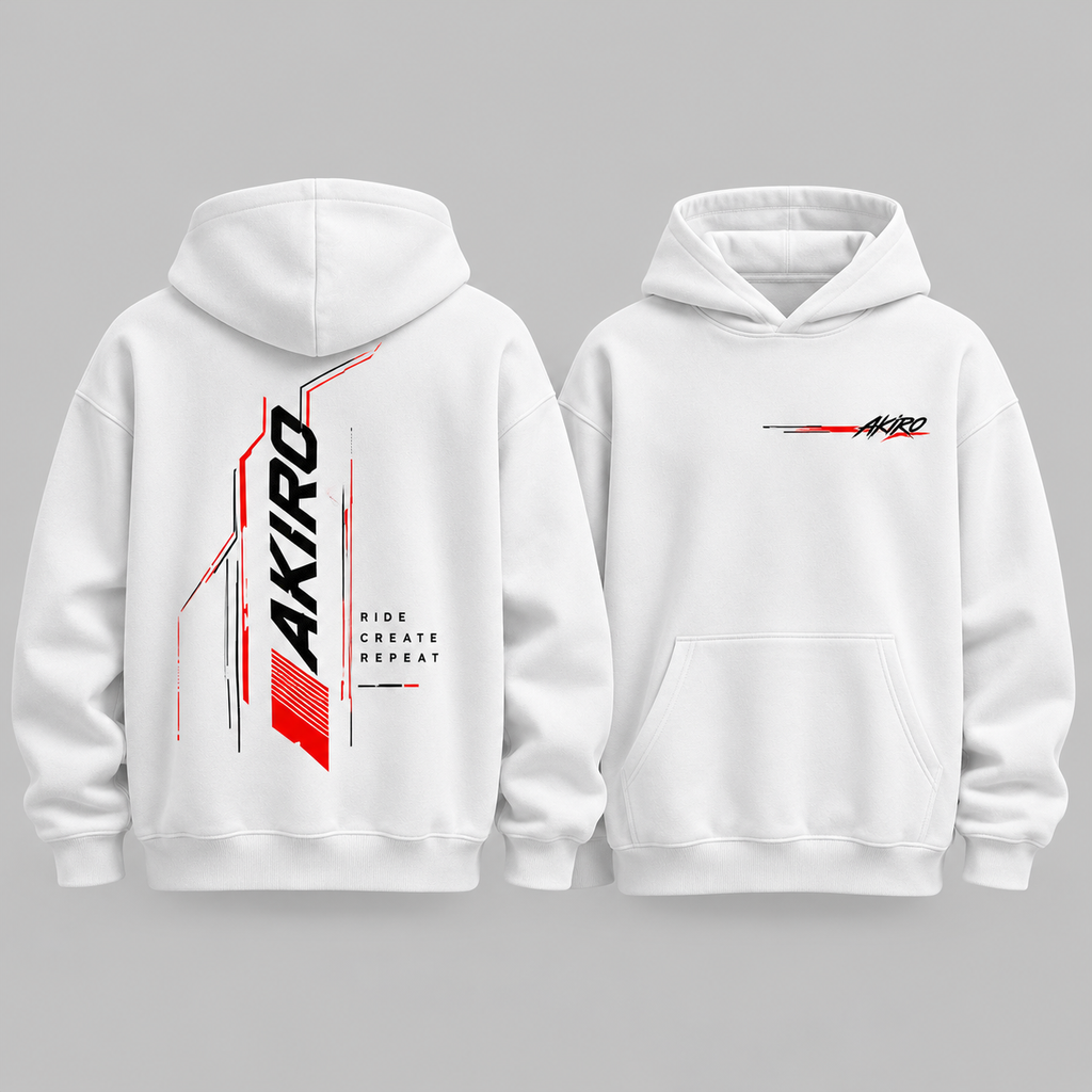 AKIRO – Track Lines Oversized Hoodie