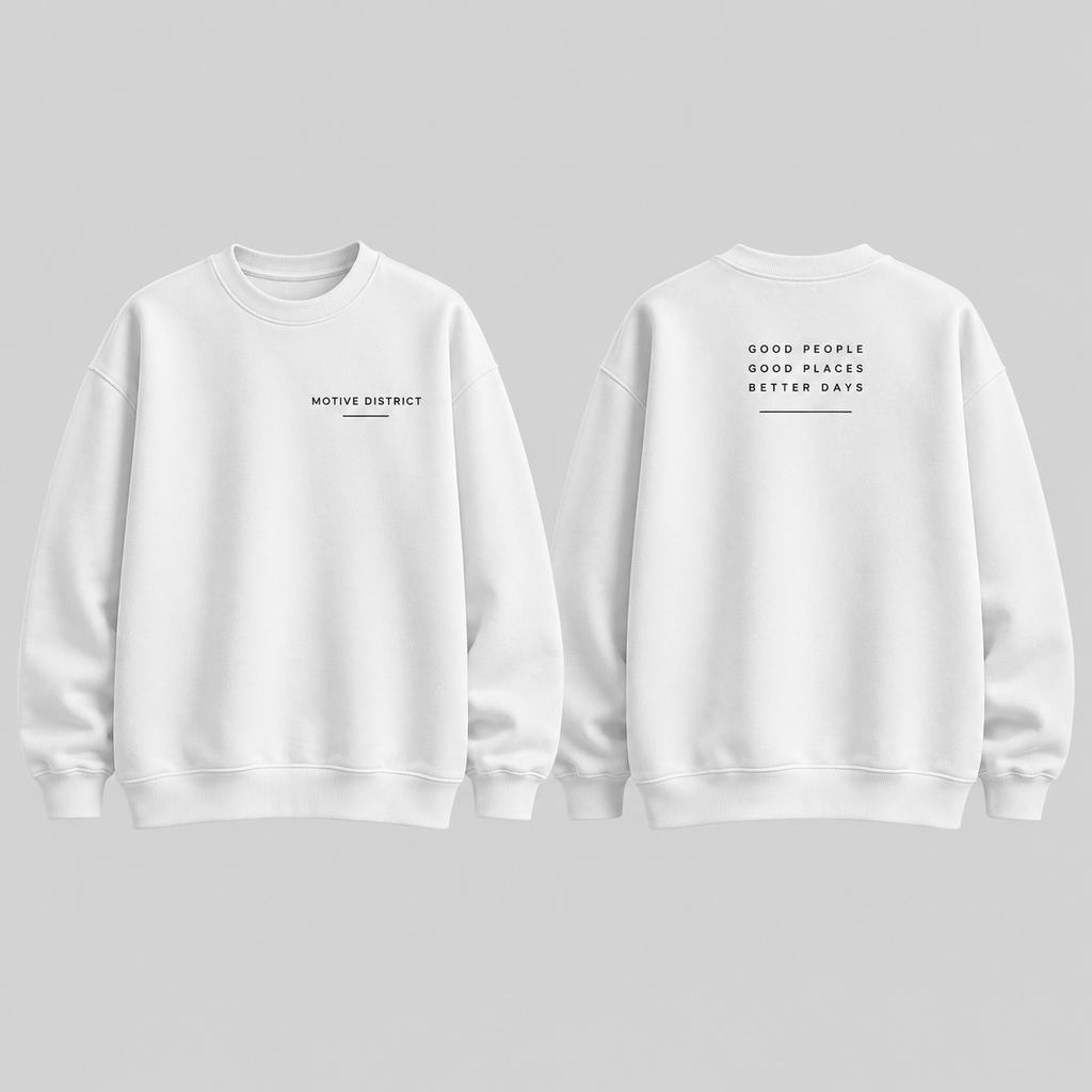 MOTIVE DISTRICT – Classic Oversized Sweatshirt