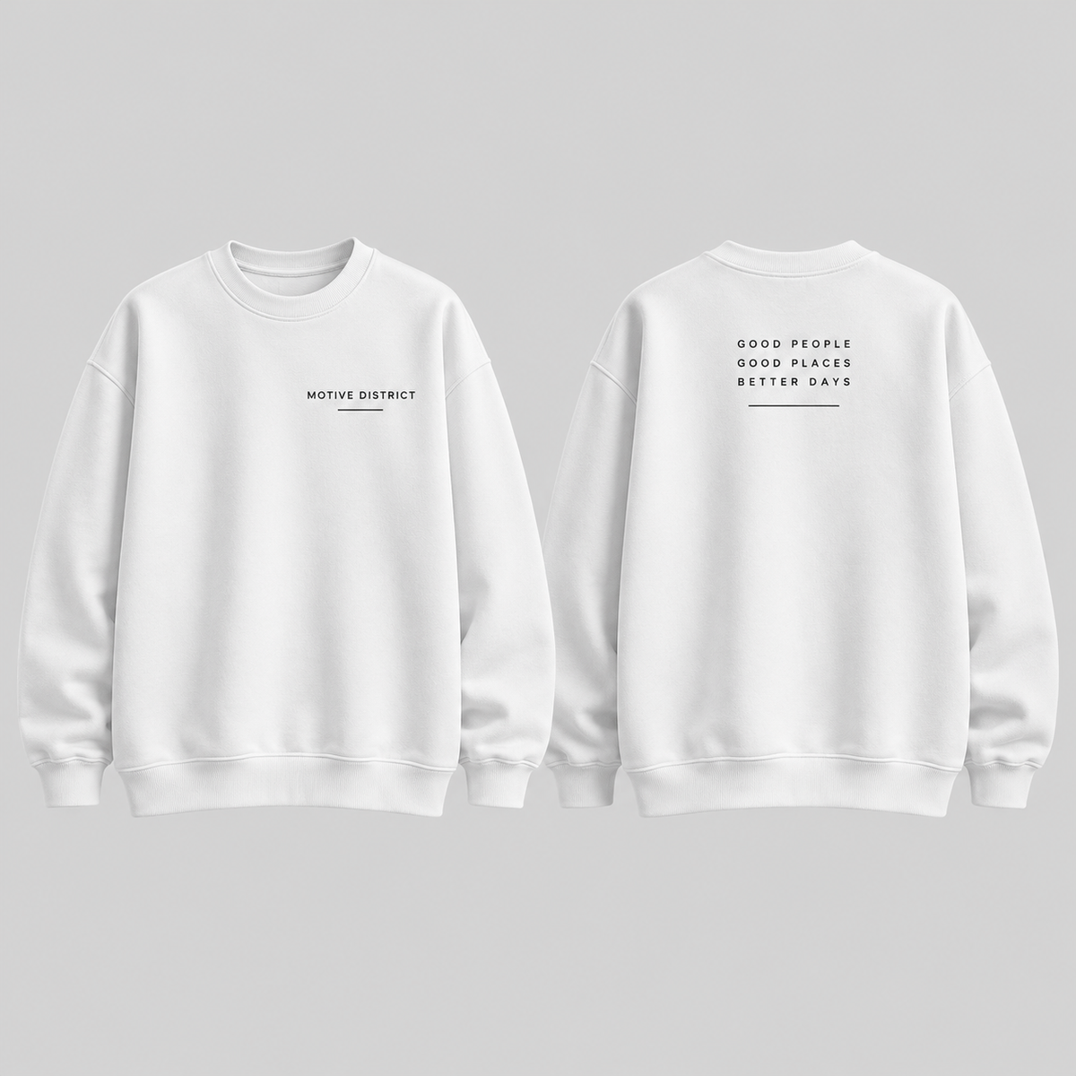 MOTIVE DISTRICT – Classic Oversized Sweatshirt
