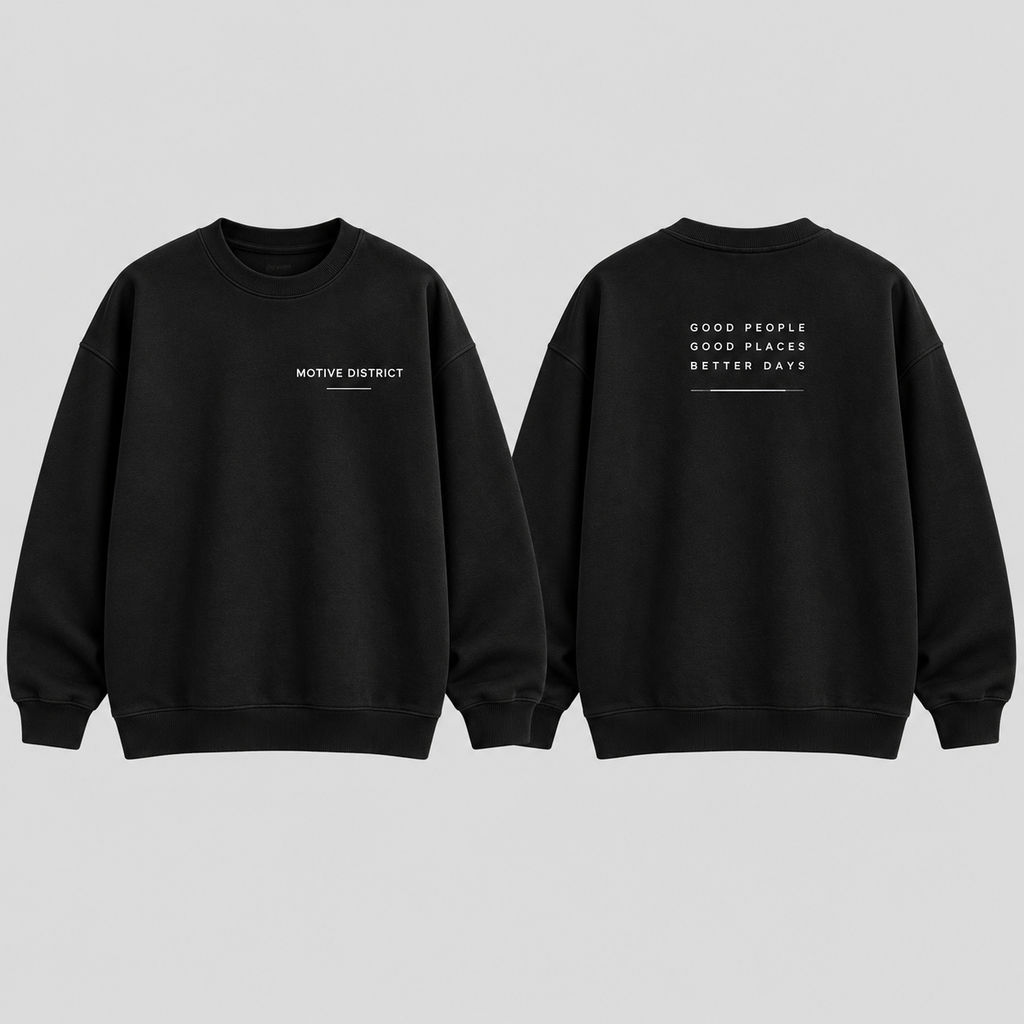 MOTIVE DISTRICT – Classic Oversized Sweatshirt