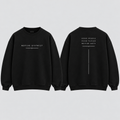 MOTIVE DISTRICT – Typo Line Oversized Sweatshirt