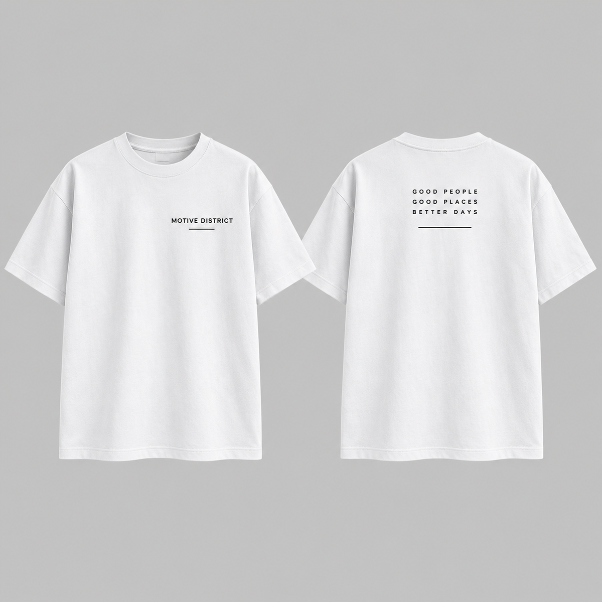 MOTIVE DISTRICT – Classic Oversized T-Shirt