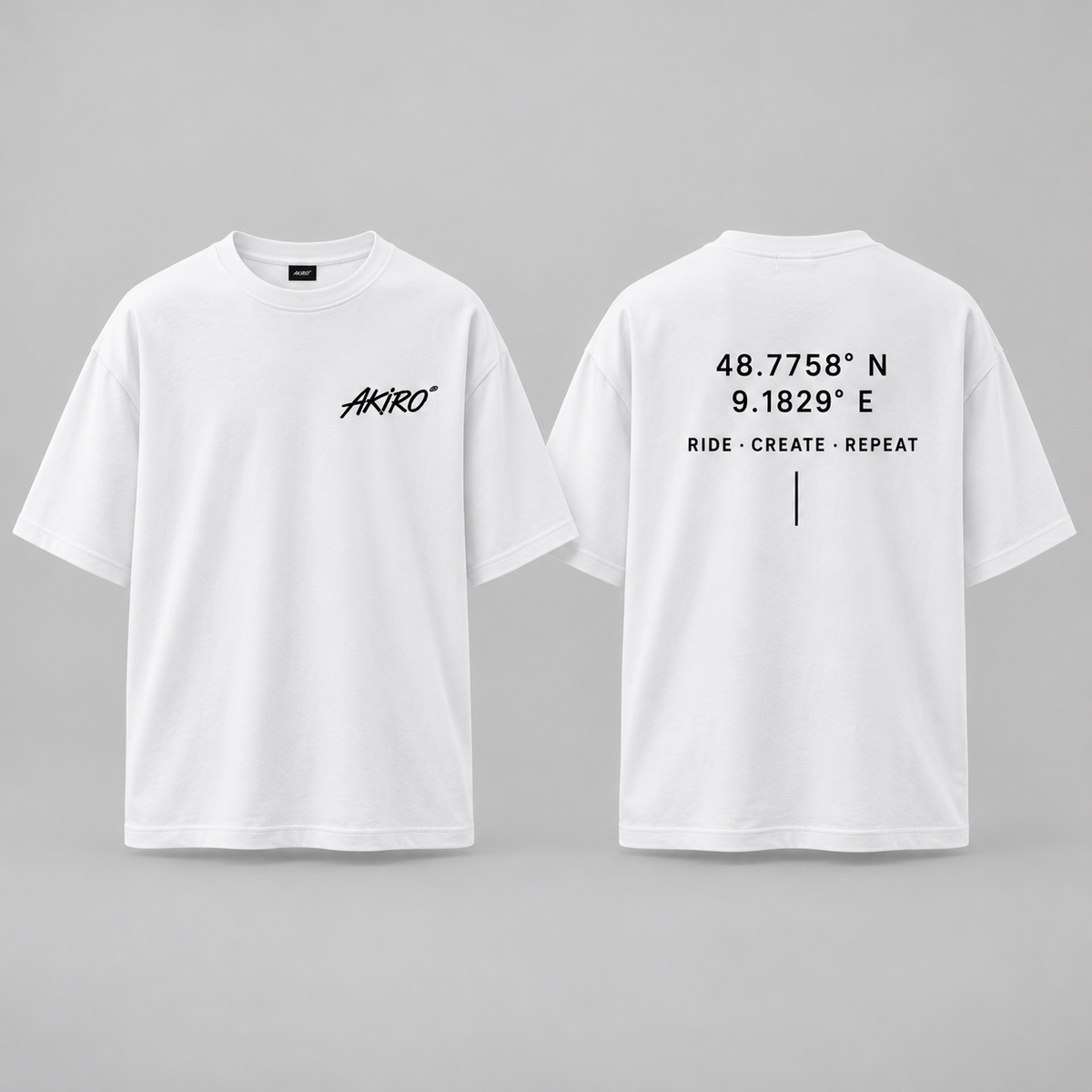 AKIRO – Script Small Oversized T-Shirt