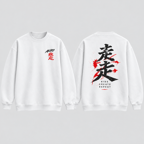 AKIRO – Kanji Style Oversized Sweatshirt