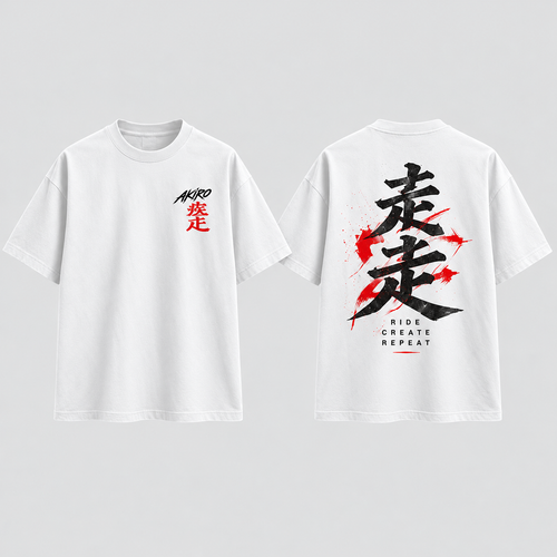 AKIRO – Kanji Style Oversized T-Shirt
